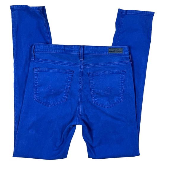 AG 28R The Prima Mid Rise Cigarette Jeans Cobalt Bright Blue. - Picture 6 of 8